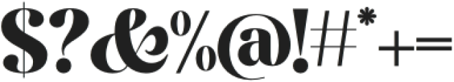 The Casfia Bold otf (700) Font OTHER CHARS