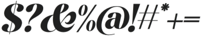 The Casfia Italic Bold otf (700) Font OTHER CHARS