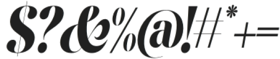 The Casfia Italic Condensed otf (400) Font OTHER CHARS