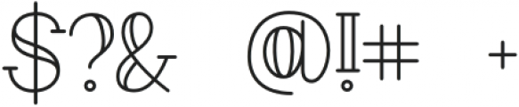 The Charleston - Outline Regular otf (400) Font OTHER CHARS