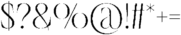 The Choirs Regular otf (400) Font OTHER CHARS