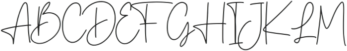 The Classic Signature otf (400) Font UPPERCASE