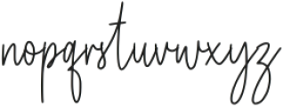 The Classic Signature otf (400) Font LOWERCASE