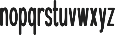 The Cons Bold Rounded otf (700) Font LOWERCASE