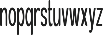 The Cons Rounded otf (400) Font LOWERCASE