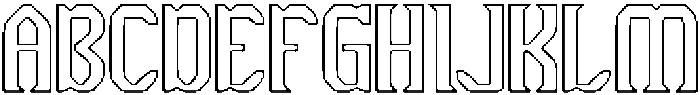 The Cosmic Heart-Hollow otf (400) Font UPPERCASE