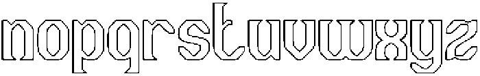 The Cosmic Heart-Hollow otf (400) Font LOWERCASE