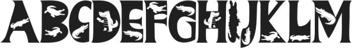 The Crocodile otf (400) Font UPPERCASE