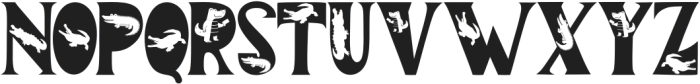 The Crocodile ttf (400) Font UPPERCASE