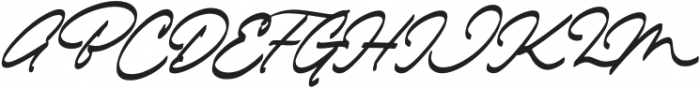 The Dear Italic otf (400) Font UPPERCASE