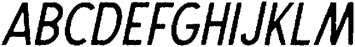 The Dodger Edge Italic otf (400) Font UPPERCASE