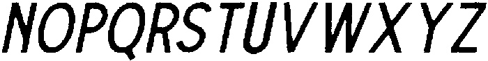 The Dodger Edge Italic otf (400) Font UPPERCASE