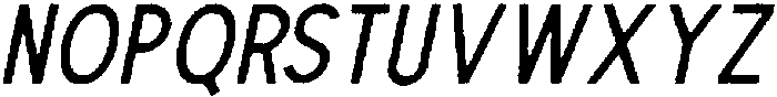 The Dodger Edge Italic otf (400) Font LOWERCASE