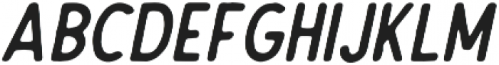 The Dodger Inky Italic otf (400) Font LOWERCASE