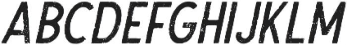 The Dodger Rough Italic otf (400) Font LOWERCASE