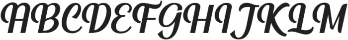 The Drakuta Regular otf (400) Font UPPERCASE