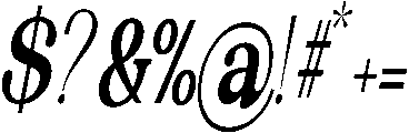 The Edition Nineties  Condens I otf (400) Font OTHER CHARS