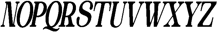 The Edition Nineties  Condens I otf (400) Font UPPERCASE