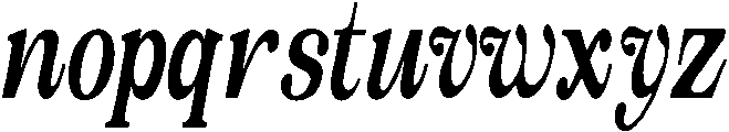 The Edition Nineties  Condens I otf (400) Font LOWERCASE