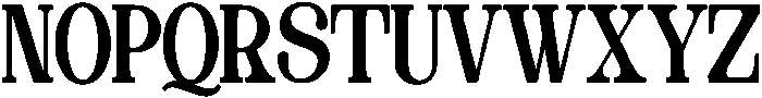 The Edition Nineties Condensed otf (400) Font UPPERCASE