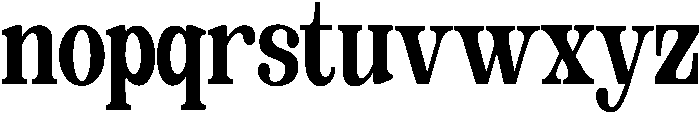 The Edition Nineties Condensed otf (400) Font LOWERCASE