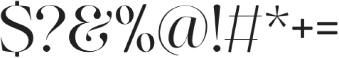 The Effolia Expended Regular otf (400) Font OTHER CHARS