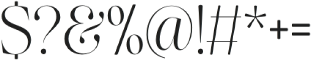 The Effolia Extra Light otf (200) Font OTHER CHARS