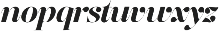 The Effolia Italic Black Italic otf (900) Font LOWERCASE