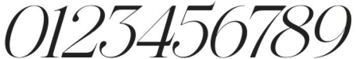 The Effolia Italic Expanded Extra Light Italic otf (200) Font OTHER CHARS
