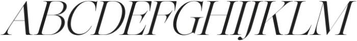 The Effolia Italic Expanded Extra Light Italic otf (200) Font