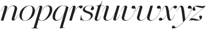 The Effolia Italic Expanded Light Italic otf (300) Font LOWERCASE