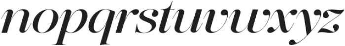 The Effolia Italic Expanded Medium Italic otf (500) Font LOWERCASE