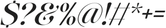 The Effolia Italic Expanded Semi Bold Italic otf (600) Font OTHER CHARS