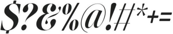 The Effolia Italic Scale Black otf (900) Font OTHER CHARS