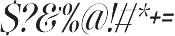 The Effolia Italic Scale Medium otf (500) Font OTHER CHARS