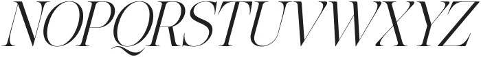 The Effolia Slant Extra Light otf (200) Font UPPERCASE