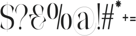 The Eliven Editorial Condensed otf (400) Font OTHER CHARS