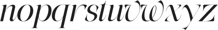 The Eliven Editorial Italic Scl otf (400) Font LOWERCASE