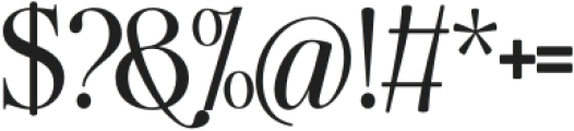 The Ethicly Bold Condensed otf (700) Font OTHER CHARS