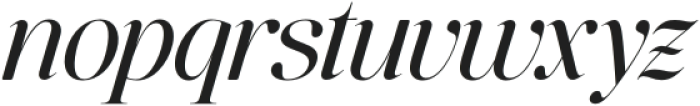 The Ethicly Italic otf (400) Font LOWERCASE