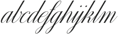 The Exileon Script Regular otf (400) Font LOWERCASE