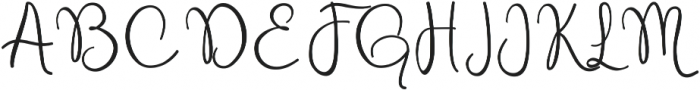 The Flanela Script Bold ttf (700) Font UPPERCASE