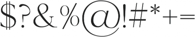 The Florista Serif ttf (400) Font OTHER CHARS