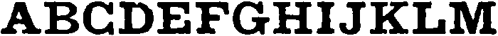 The French Library Medium otf (500) Font UPPERCASE