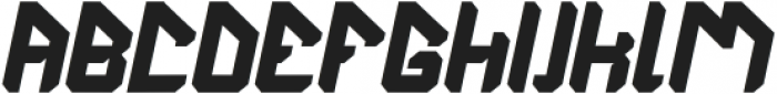 The Futurist Bold Italic otf (700) Font UPPERCASE
