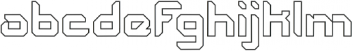 The Futurist-Hollow otf (400) Font LOWERCASE