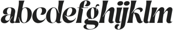 The Gilleri Italic otf (400) Font LOWERCASE