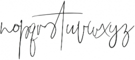 The Girl Script Signature otf (400) Font LOWERCASE