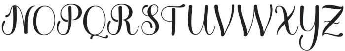 The Glester Regular otf (400) Font UPPERCASE