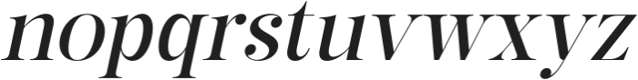 The Glorious Italic otf (400) Font LOWERCASE